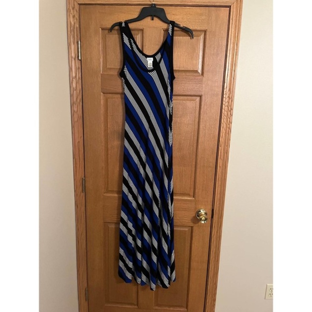 Cache striped maxi dress size 10